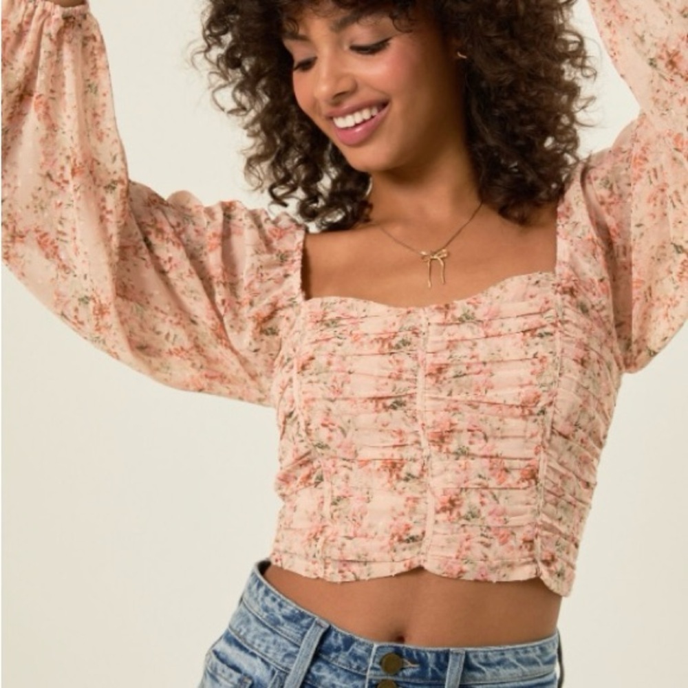 Floral Pink Women's Top